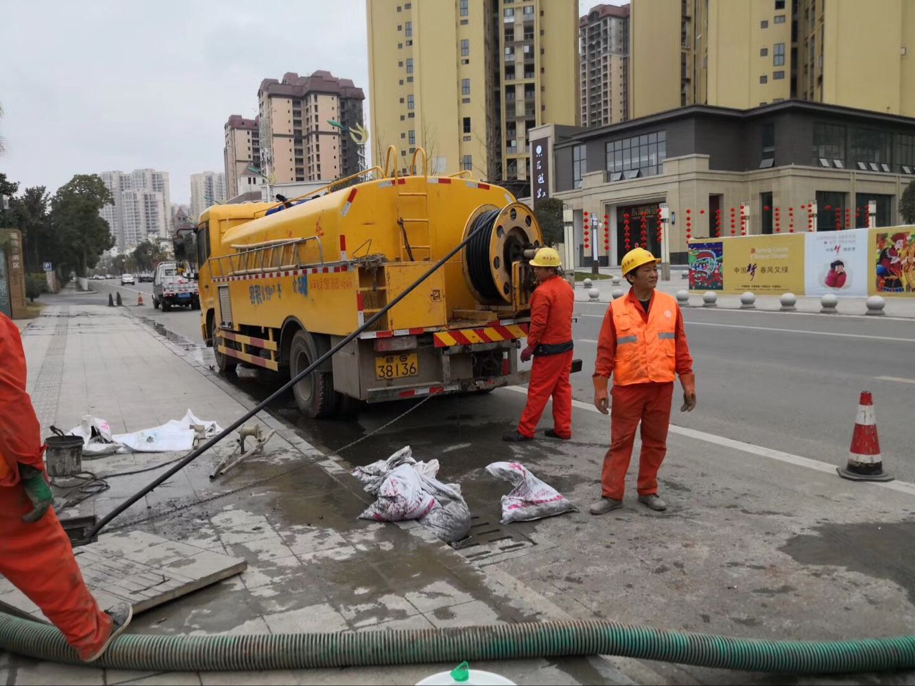 滨海排污管道清淤-管道清洗